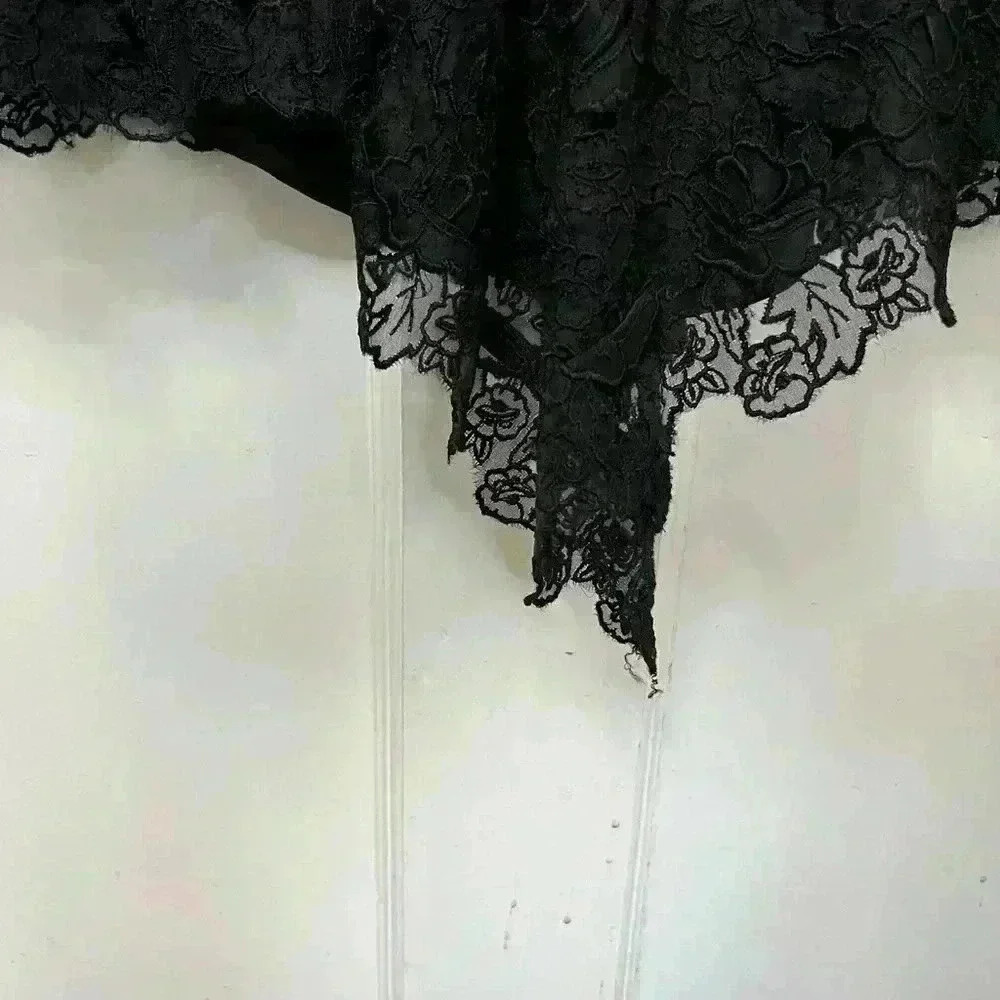 Women’s Silk, Lacey Nicole Miller Black Dress Size 8 - Picture 13 of 16